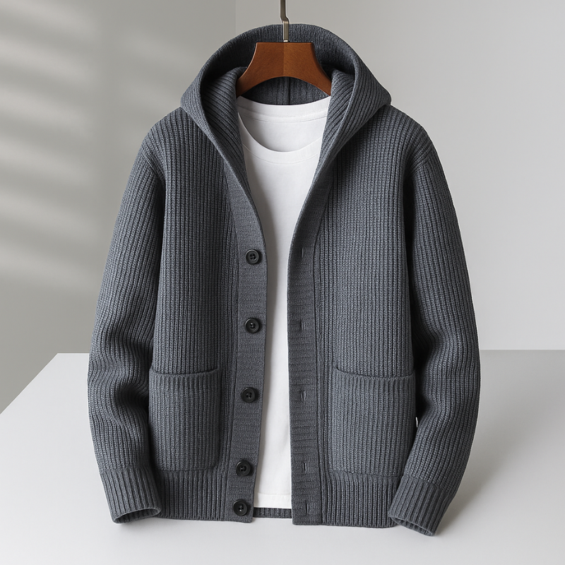 HERREN-WOLLSTRICKJACKE