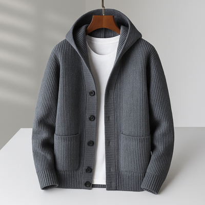 HERREN-WOLLSTRICKJACKE
