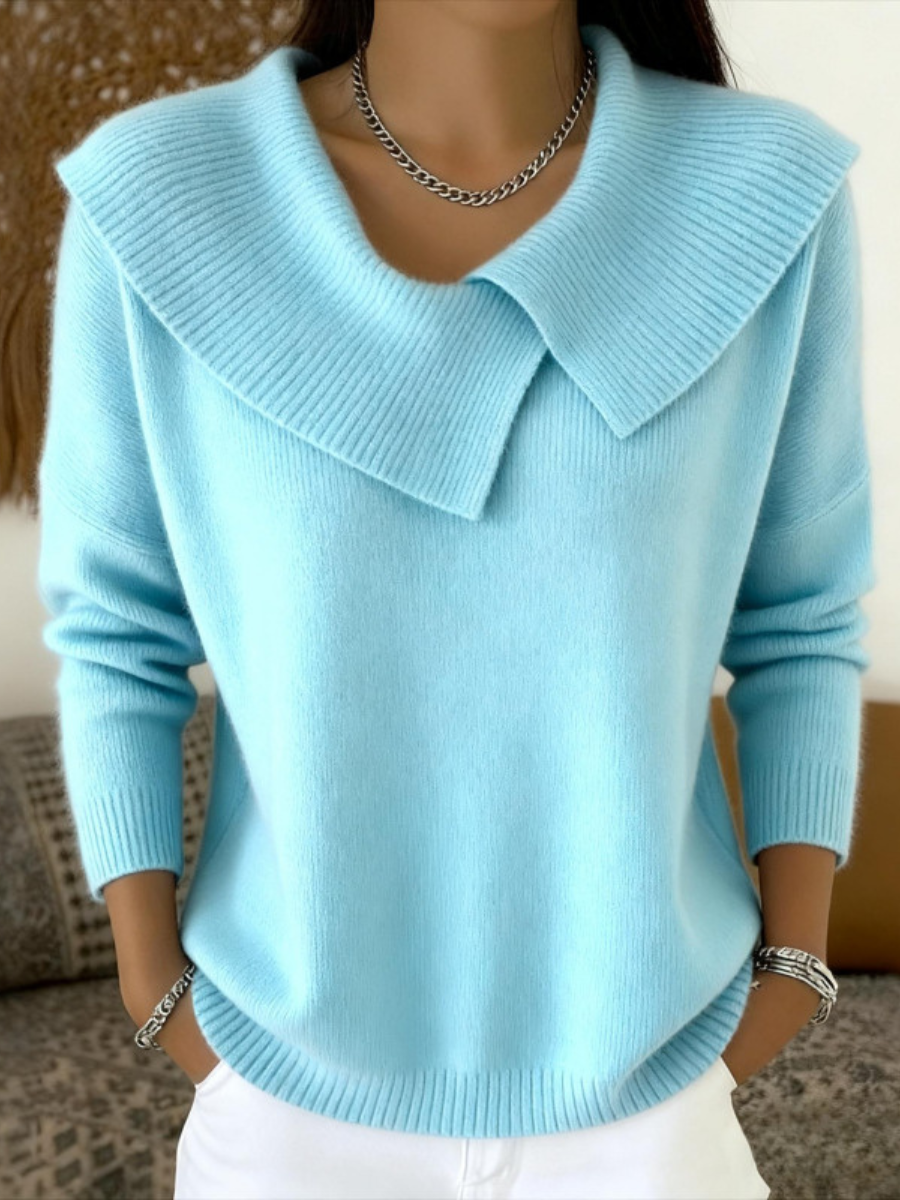 Lucia | Warmer Pullover mit weichem Kragen