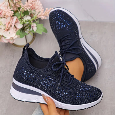 Giselle – Orthopädische Sneaker mit funkelnden Strasssteinen