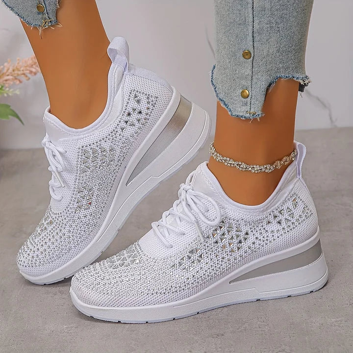 Giselle – Orthopädische Sneaker mit funkelnden Strasssteinen