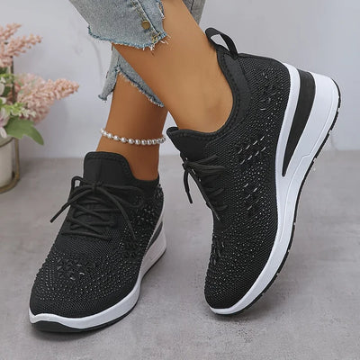 Giselle – Orthopädische Sneaker mit funkelnden Strasssteinen