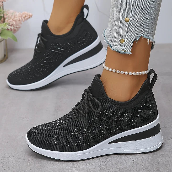 Giselle – Orthopädische Sneaker mit funkelnden Strasssteinen