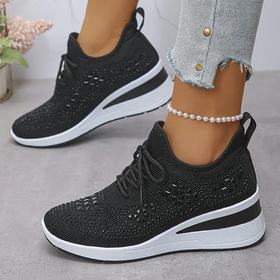 Giselle – Orthopädische Sneaker mit funkelnden Strasssteinen