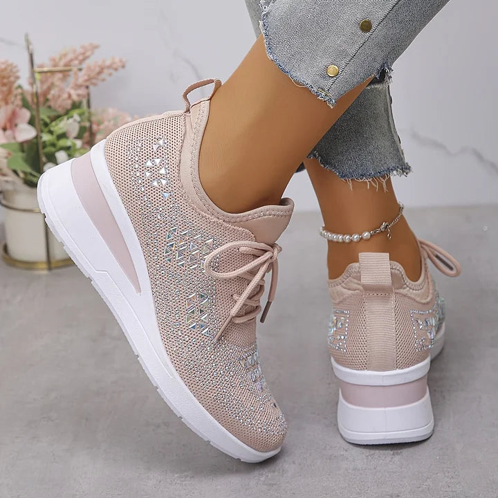 Giselle – Orthopädische Sneaker mit funkelnden Strasssteinen