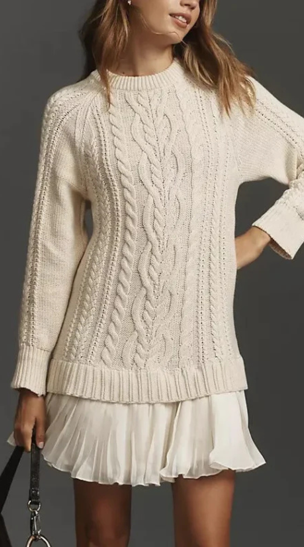 Sofía – Strickkleid mit Faltenrock