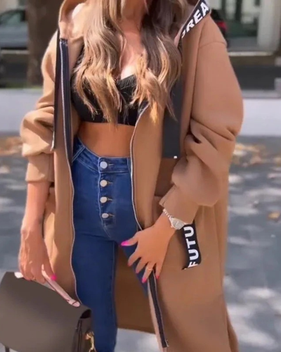 Marina – Langes Kapuzensweatshirt