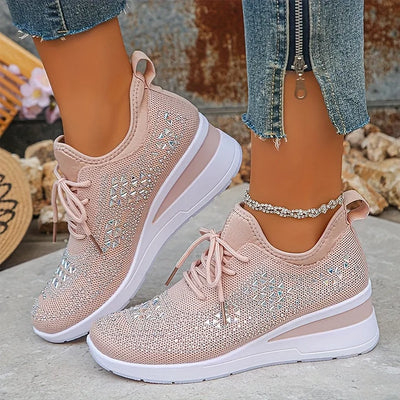 Giselle – Orthopädische Sneaker mit funkelnden Strasssteinen
