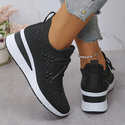 Giselle – Orthopädische Sneaker mit funkelnden Strasssteinen
