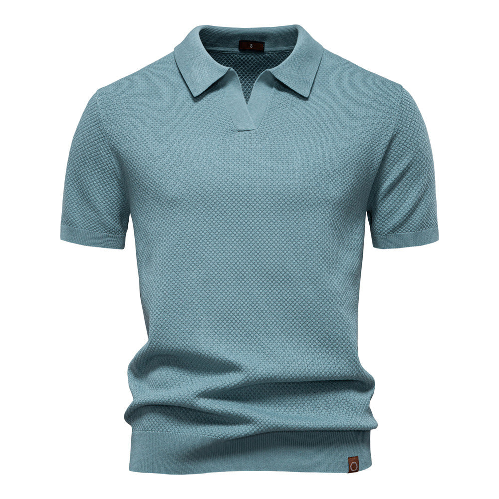 Ulrich-Strukturiertes Polo-Shirt