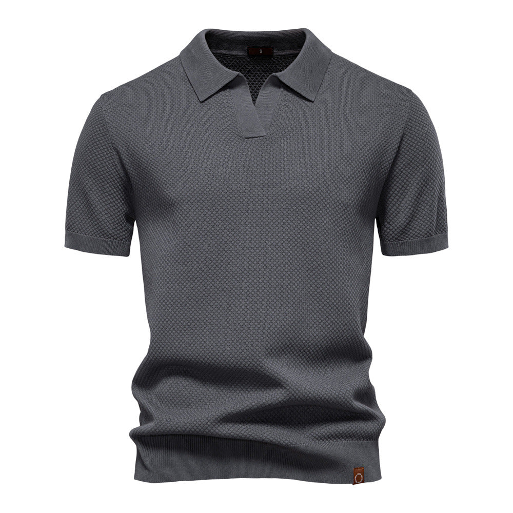 Ulrich-Strukturiertes Polo-Shirt