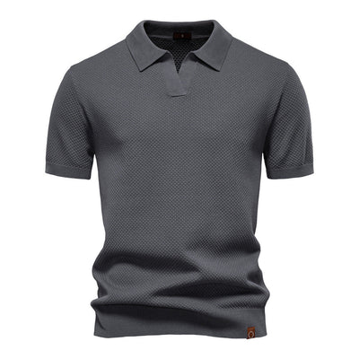 Ulrich-Strukturiertes Polo-Shirt