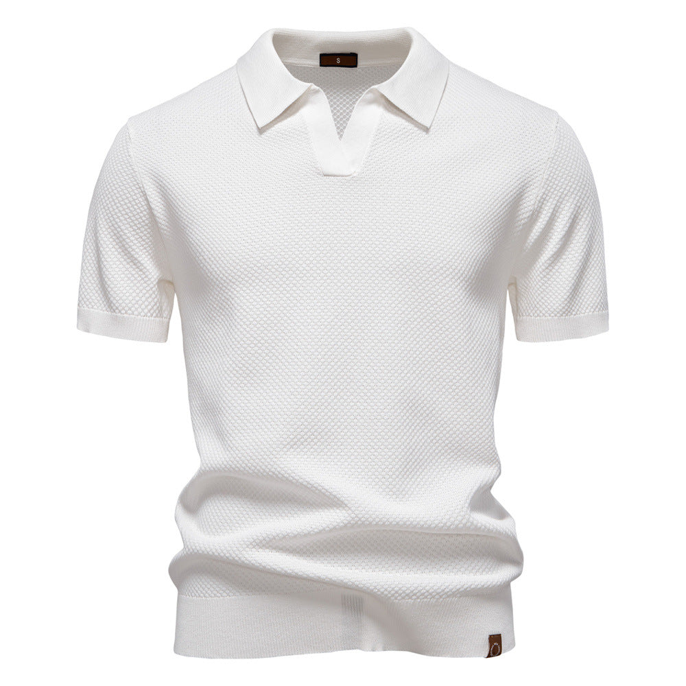 Ulrich-Strukturiertes Polo-Shirt