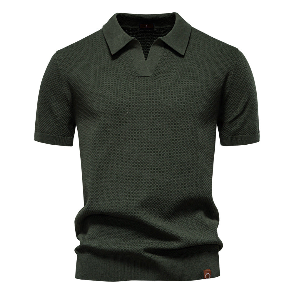 Ulrich-Strukturiertes Polo-Shirt