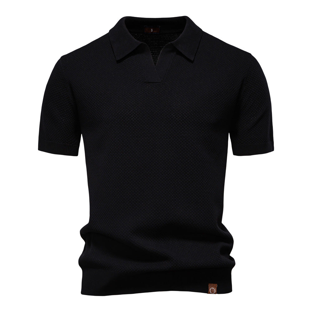 Ulrich-Strukturiertes Polo-Shirt
