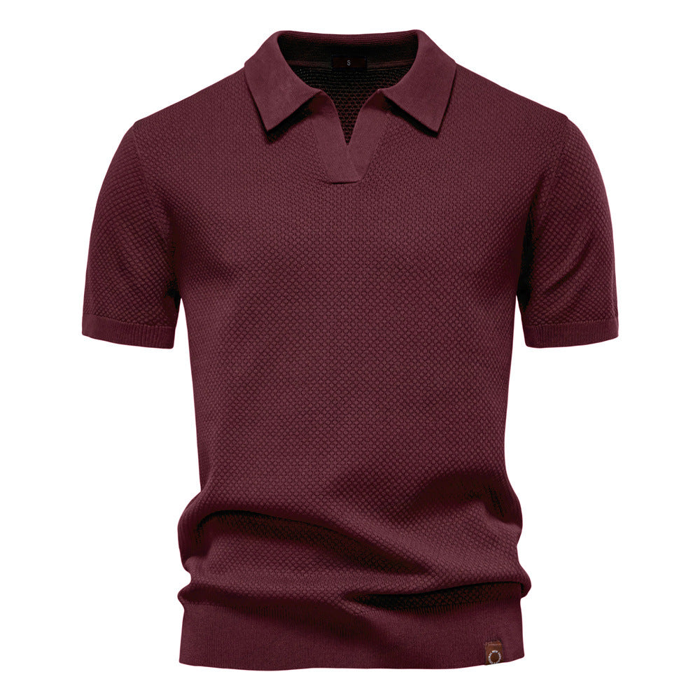 Ulrich-Strukturiertes Polo-Shirt