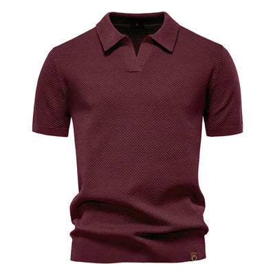 Ulrich-Strukturiertes Polo-Shirt
