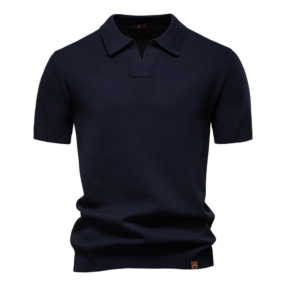 Ulrich-Strukturiertes Polo-Shirt