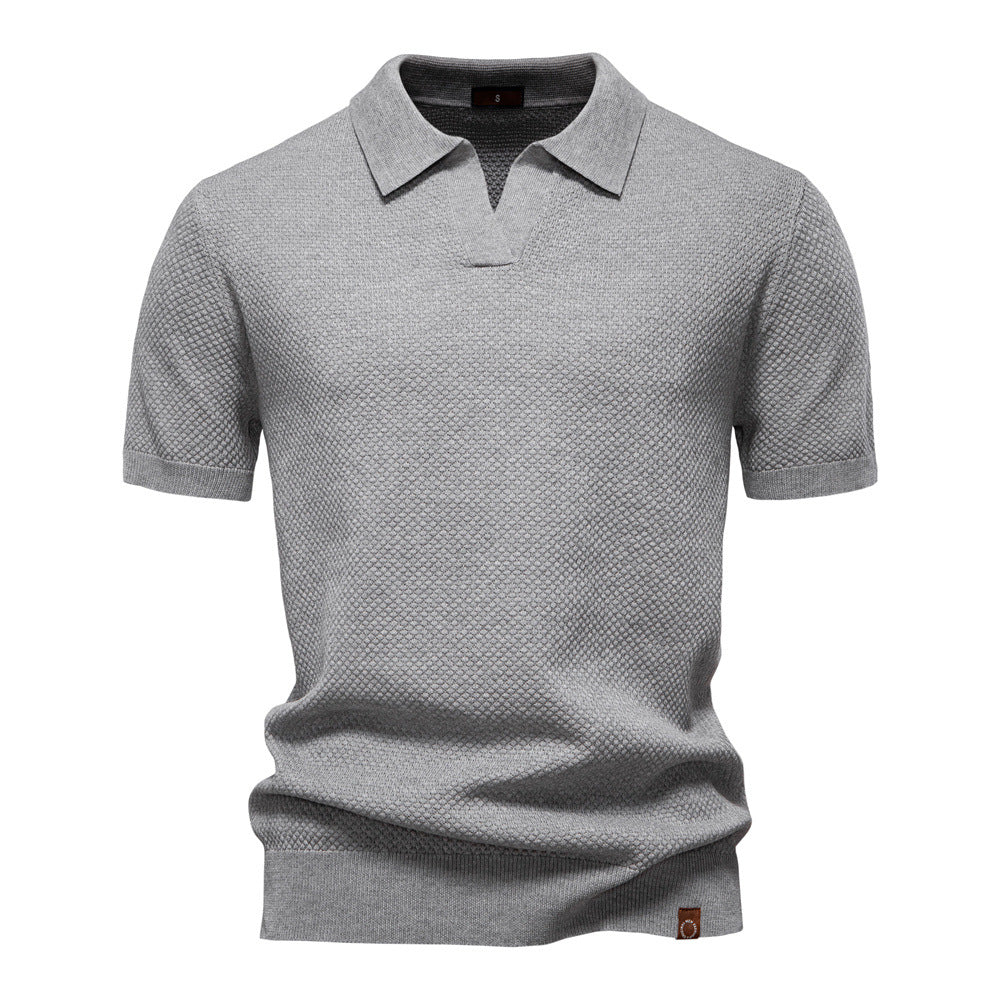 Ulrich-Strukturiertes Polo-Shirt