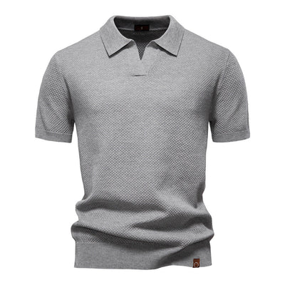 Ulrich-Strukturiertes Polo-Shirt