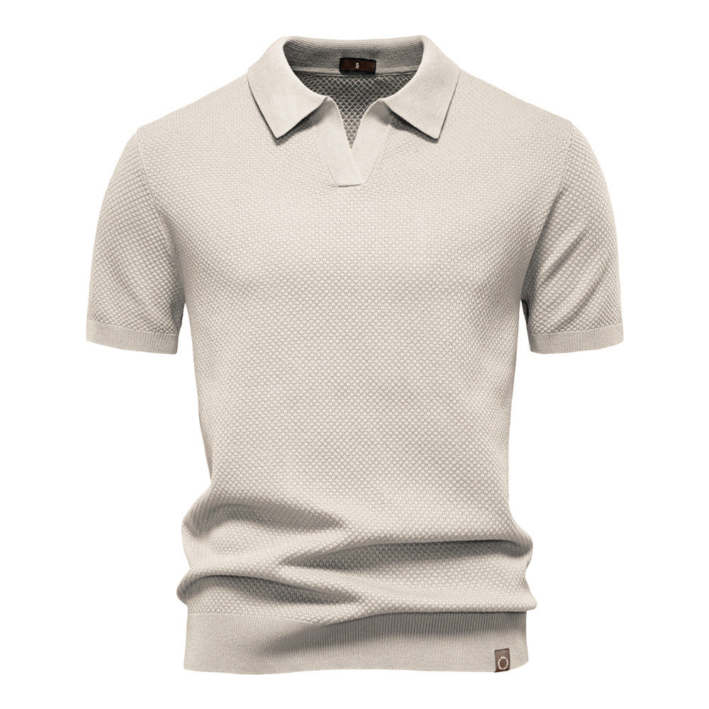 Ulrich-Strukturiertes Polo-Shirt