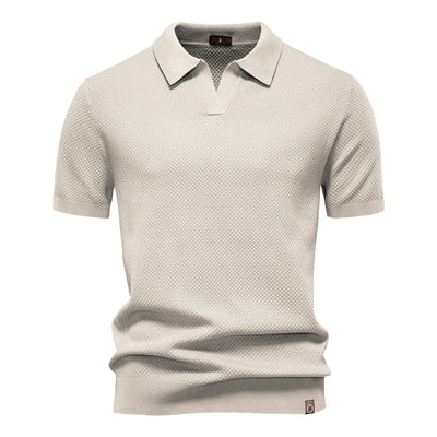 Ulrich-Strukturiertes Polo-Shirt