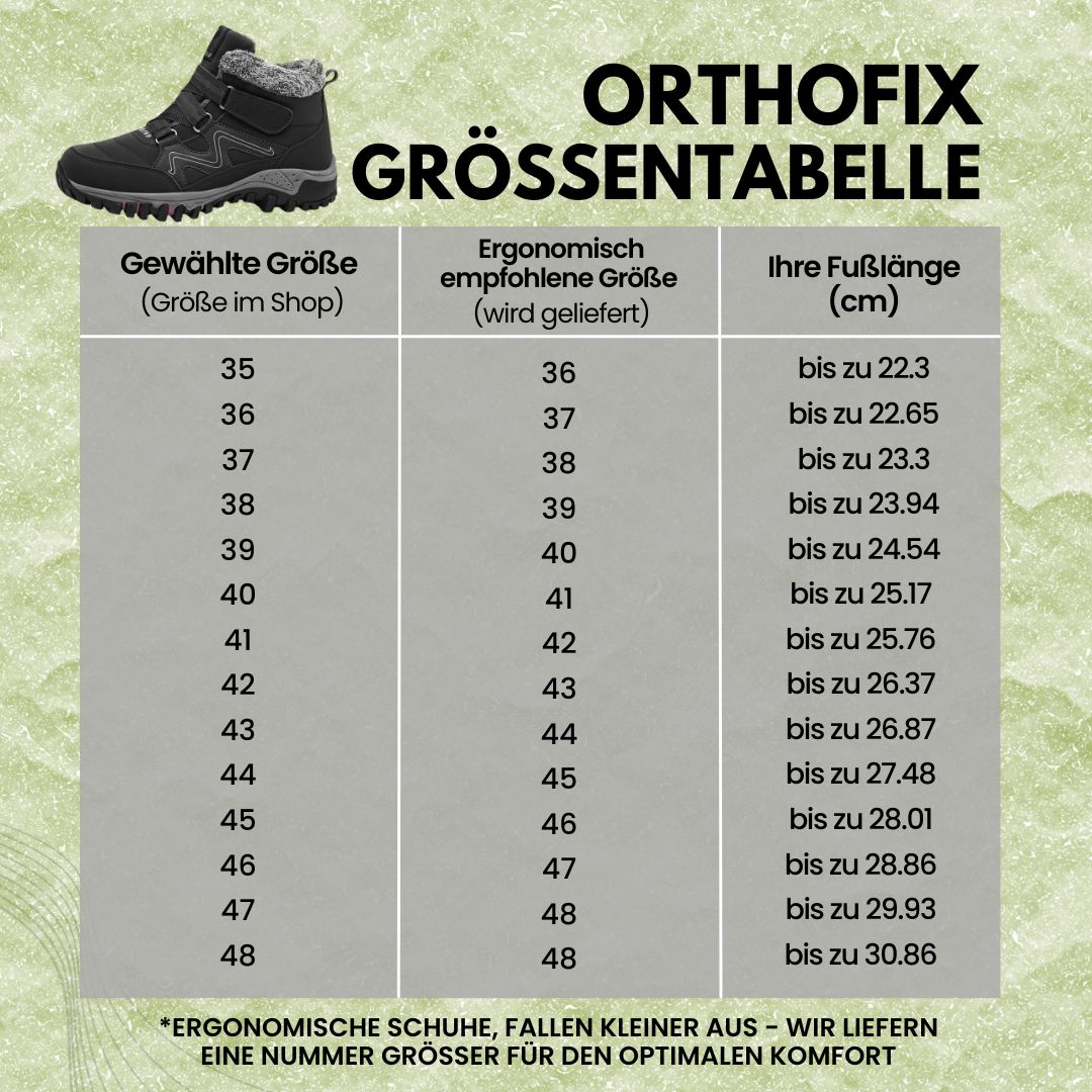 OrthoFit Winter – ergonomischer, wasserdichter und rutschfester Schuh zur Schmerzlinderung