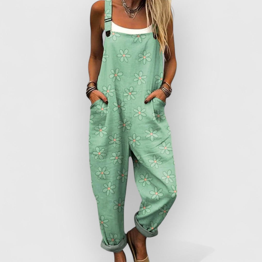 Blythe–Lässiger Overall mit Blumenmuster