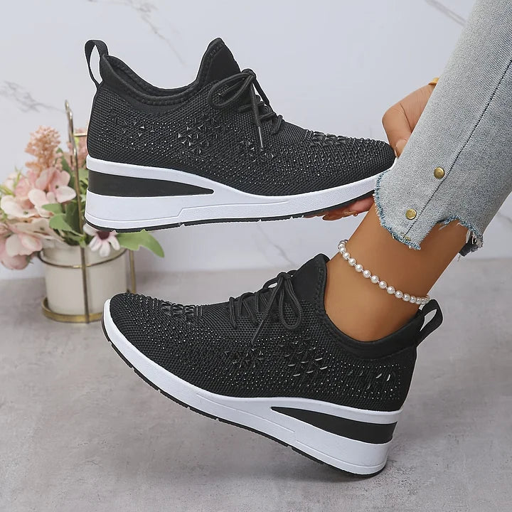 Giselle – Orthopädische Sneaker mit funkelnden Strasssteinen
