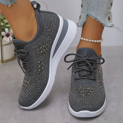 Giselle – Orthopädische Sneaker mit funkelnden Strasssteinen