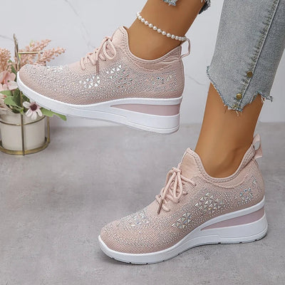 Giselle – Orthopädische Sneaker mit funkelnden Strasssteinen