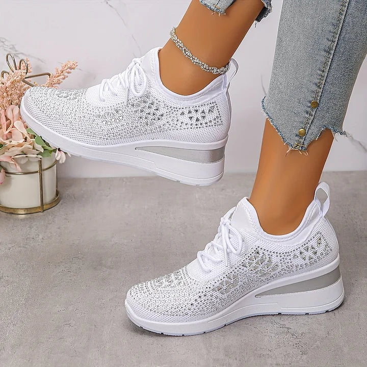 Giselle – Orthopädische Sneaker mit funkelnden Strasssteinen