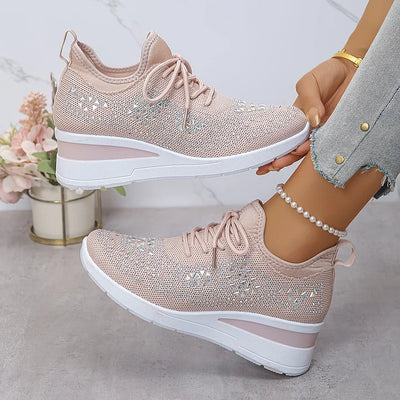 Giselle – Orthopädische Sneaker mit funkelnden Strasssteinen