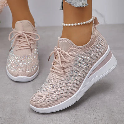 Giselle – Orthopädische Sneaker mit funkelnden Strasssteinen