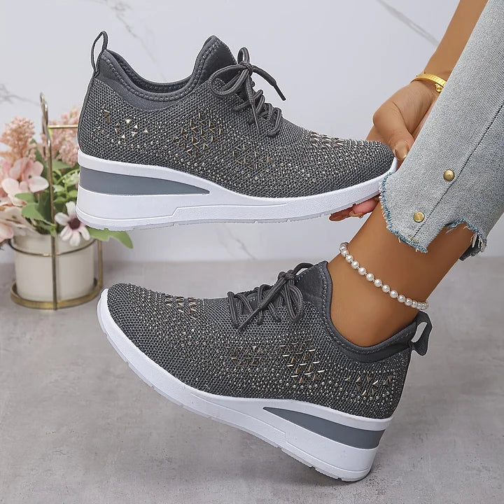 Giselle – Orthopädische Sneaker mit funkelnden Strasssteinen