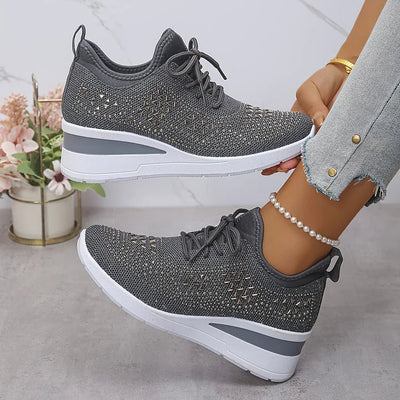 Giselle – Orthopädische Sneaker mit funkelnden Strasssteinen