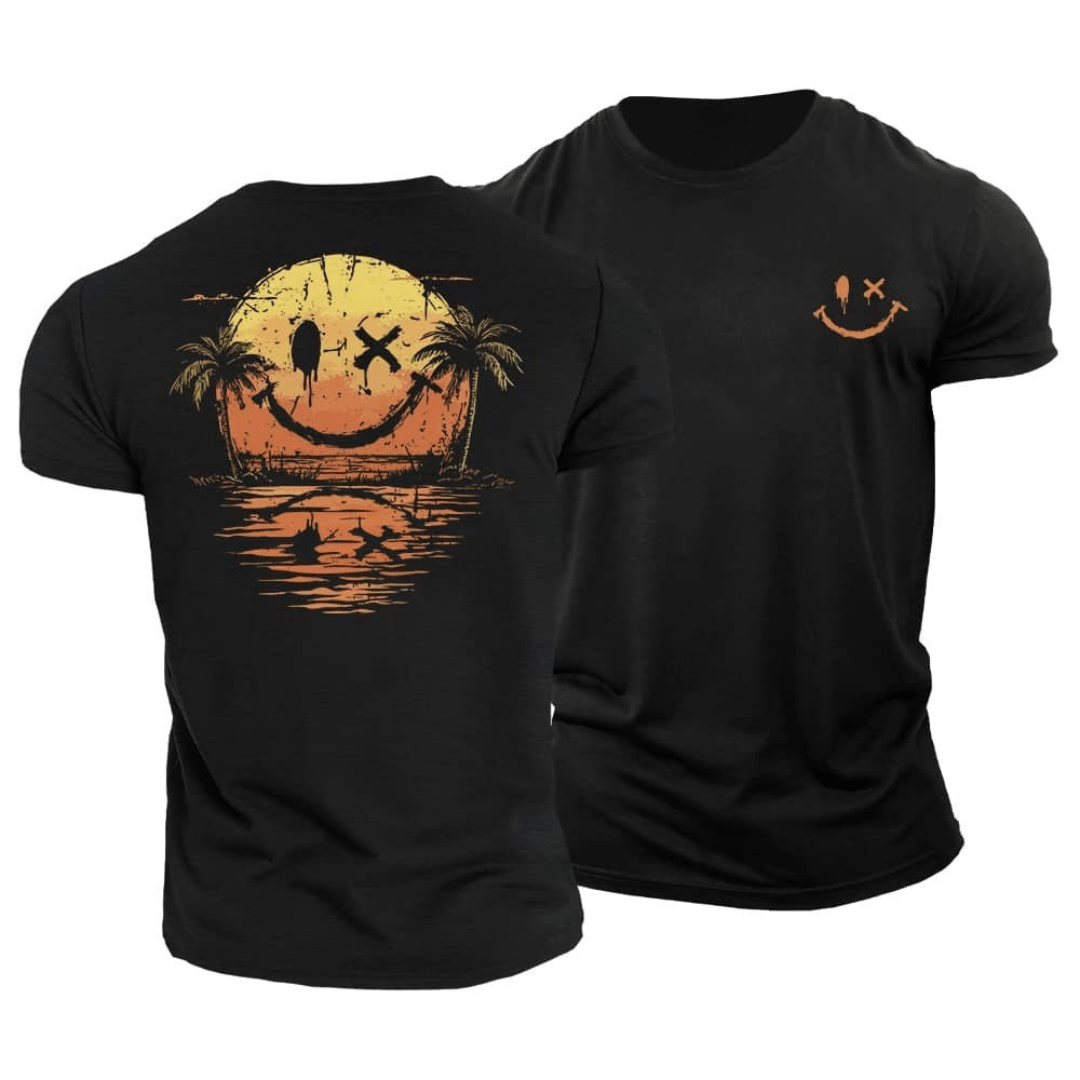 Sommerliches-Smiley Meer T-Shirt