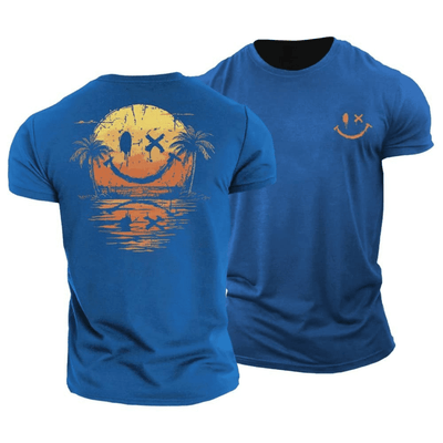 Sommerliches-Smiley Meer T-Shirt