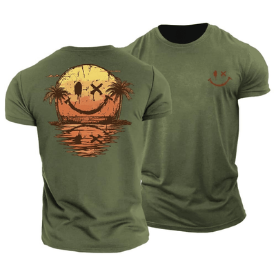 Sommerliches-Smiley Meer T-Shirt