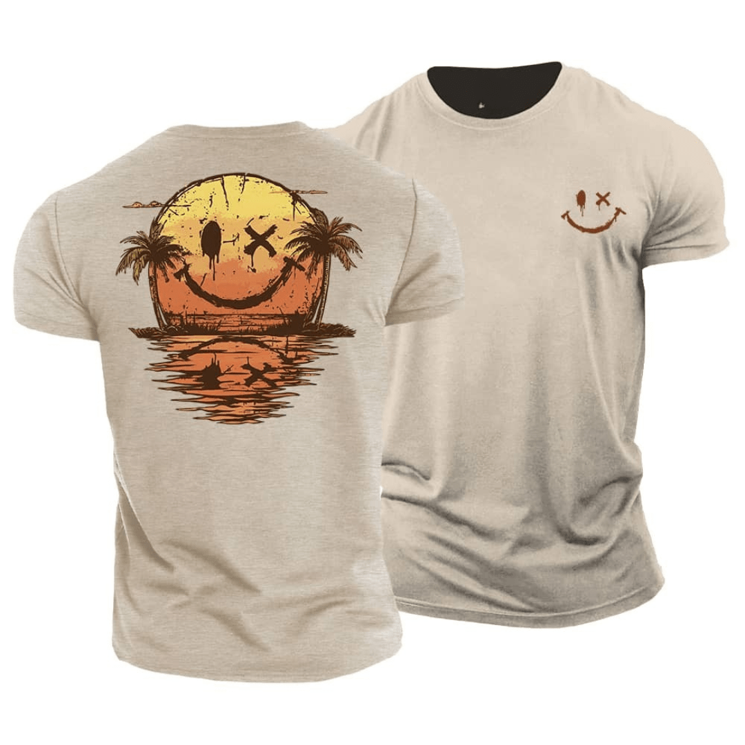 Sommerliches-Smiley Meer T-Shirt