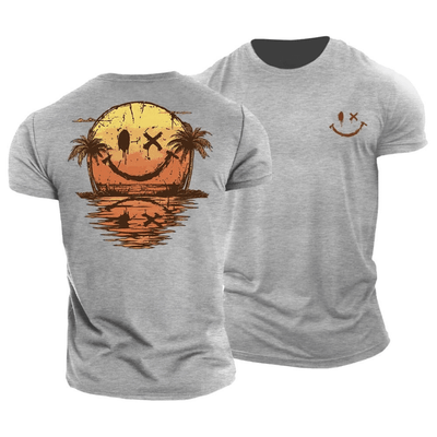 Sommerliches-Smiley Meer T-Shirt