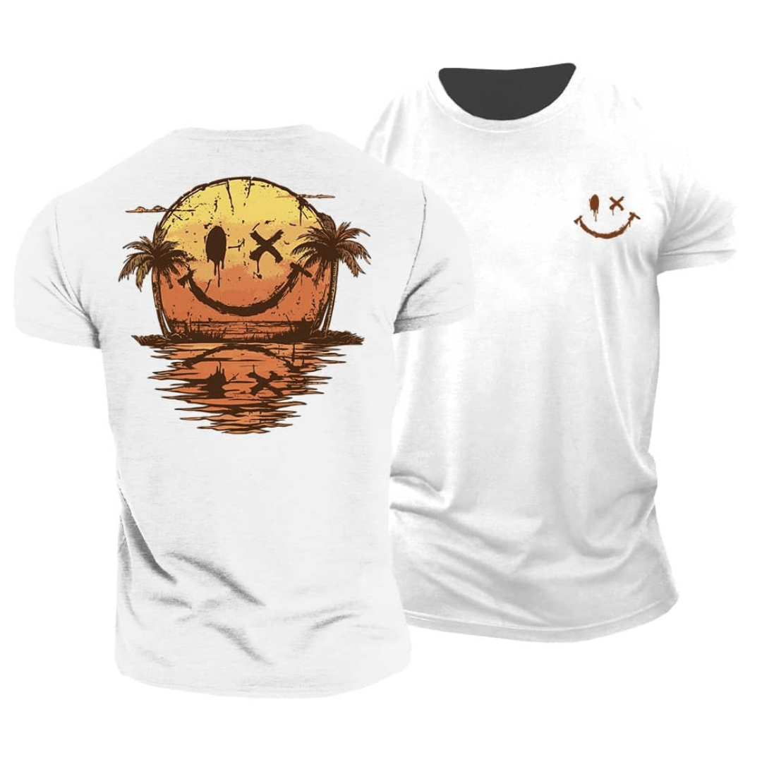 Sommerliches-Smiley Meer T-Shirt